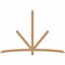 Ekena Millwork Alberta Smooth Timber Gable Bracket, Western Red Cedar, 96"W x 64"H x 1 1/2"D x 3 1/2"F, 16/12 Pitch GBW096X64X0204ALB00SWR - alternate 1